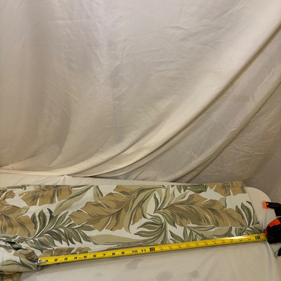 Vintage Y2K Lucky Brand Pants 4/27 Cargo Capri FloralWide Leg Camo Leaf Military - Picture 8 of 12